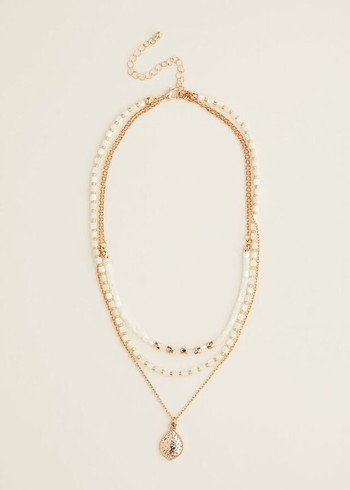 Phase Eight Beaded Layer Jewellery White Canada | KOSDNC-150